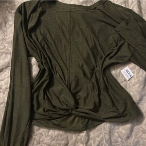 Old Navy Active Dark Green Shirt